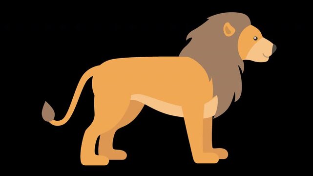 Majestic Lion Illustration