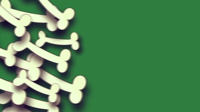 green screen white background bunch flowers hearts paper many circles birds group flying air black logo animated chromakey background illustration elements
