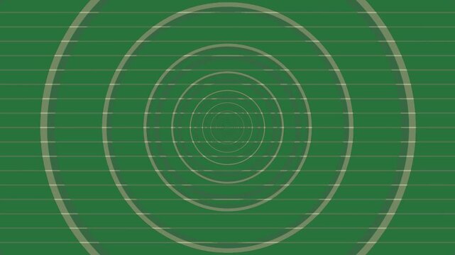 green background target arrows center white circles clock lines circular design golf ball hole middle green screen animated chromakey background creative