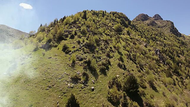 Chaliki village, Epirus, Greece, Fpv drone view