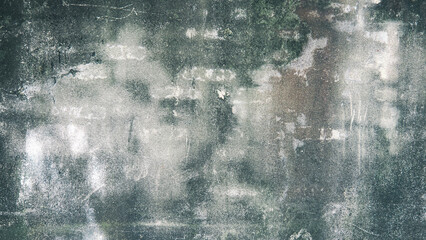 Abstract grunge background of a textured concrete wall with weathered mold and stains © RilakkuMaxx