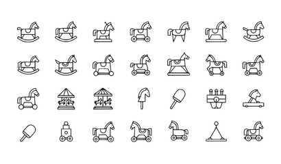 Fototapeta premium Minimal pet icons set veterinary care dog cat paw vaccine outline vector eps10