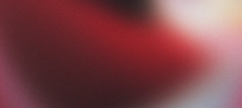 Deep red and crimson grainy gradient background with warm glow and cinematic film texture for dramatic artistic projects and passionate digital media design applications.
