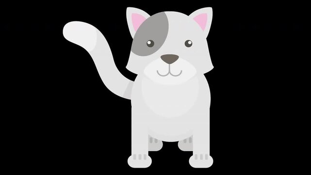 Cute Cartoon Cat Illustration