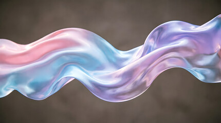 Obraz premium Soft fluid abstract background with flowing pastel blue purple gradient waves