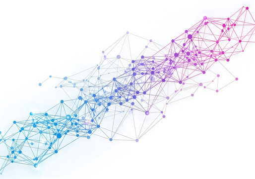 A colorful stream of particles flowing diagonally