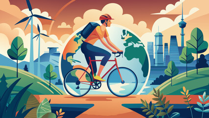 Fototapeta premium bicyle on the road