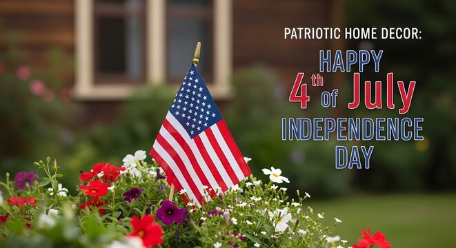 Patriotic home decor for 4th of july independence day