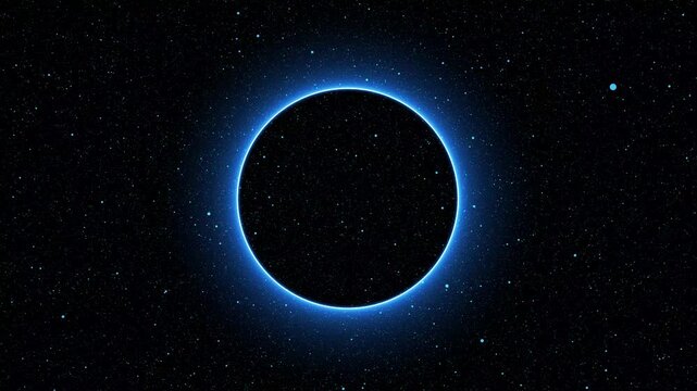 Blue glow planet earth and eclipse in deep starry space. New Horizons Reveals Blue Atmosphere and Frozen Ice on Pluto