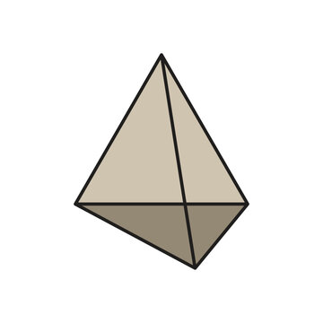 Triangular Prism Shape Illustration Design