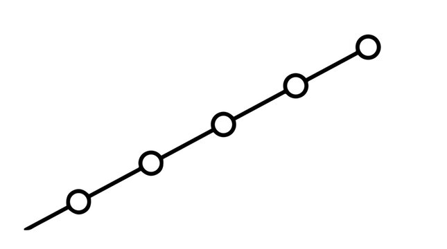 Simple line graph with upward trend, minimalist design symbolizing growth, progress, and positive correlation between two variables