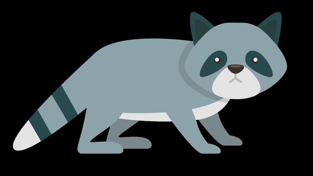 Cute Raccoon Illustration
