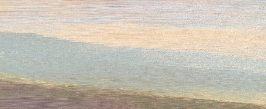 Sleek minimalist background in soft natural tones showcasing vibrant modern painting with rich texture.