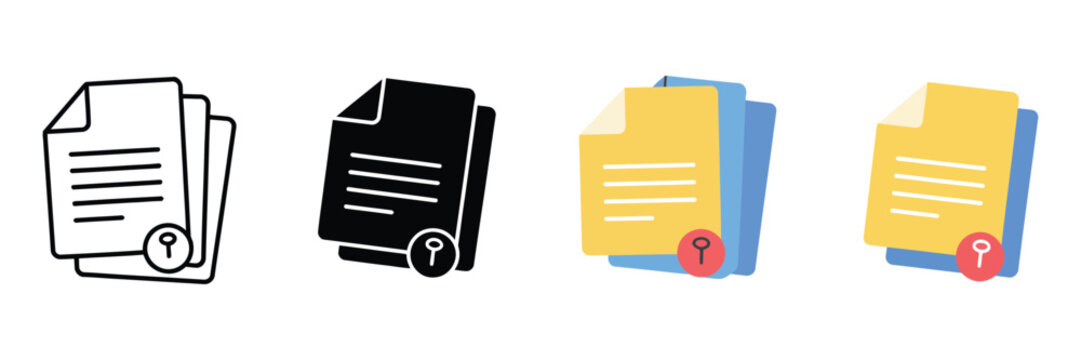 sticky note icon vector, yellow post it memo symbol for reminders, office tasks, creative brainstorming and school stationery set. vector illustration for productivity tools, organization systems
