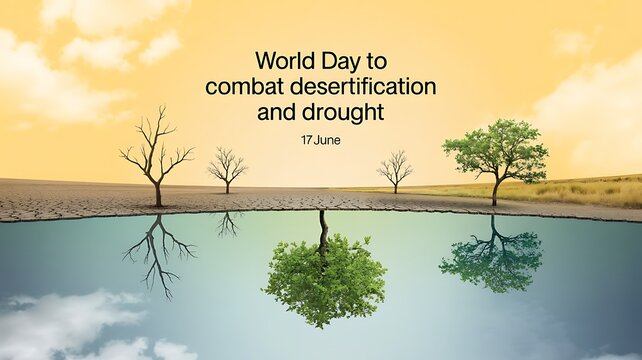 World day to combat desertification and drought concept