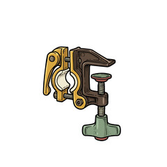 Naklejka premium Market umbrella clamp illustration