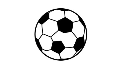 Fototapeta premium Classic black and white soccer ball, isolated on a white background, representing sports and competition