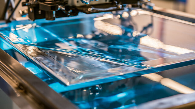 electroplating. Rectangular metal sheet acquiring a shiny silver coating in blue solution. safety posters, maintenance manuals, designed for industrial assembly lines and welding operations.
