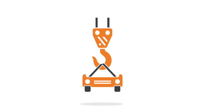 Car Towing Crane Hook Icon