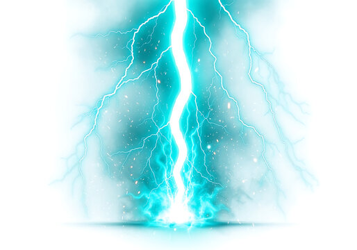 Vivid electric lightning bolt strike graphic illustration with lightning electric background electricity thunderbolt discharge isolated illustration abstract