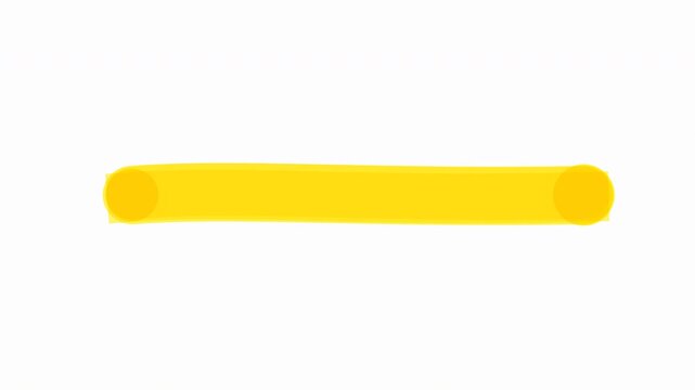 Simple yellow horizontal bar abstract graphic, perfect for modern progress or loading indicators in user interface design and web development projects