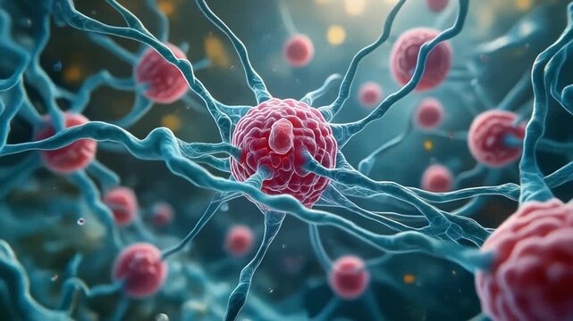 Microscopic 3D Visualization of Centrosome and Microtubules