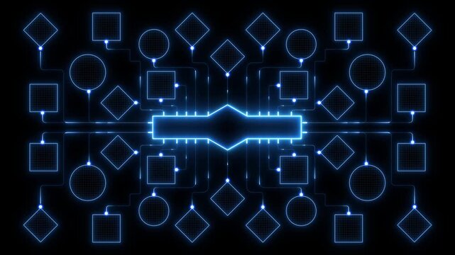 Network connection icon. Abstract digital network background with data flow. Futuristic technology, global communication, and connectivity concept. Global communication network. Network concept. 4K