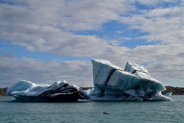 Ice floating in the ocean - Iceland bay © astrug