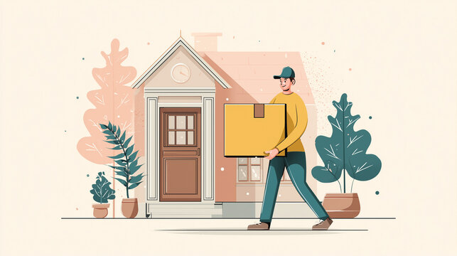 Home delivery of a shipping package