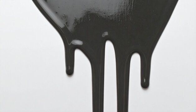 Dark Grey Liquid Dripping on White Surface