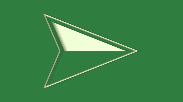 green screen triangle arrow animated chromakey illustration gesture expression design scene figure style layers backgrounds cartoonish creative