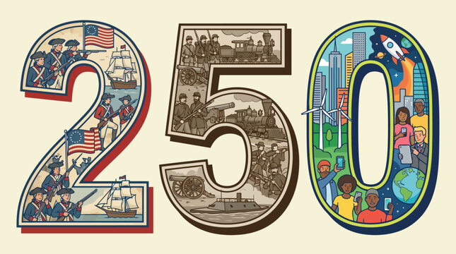250 Years of American History and Progress