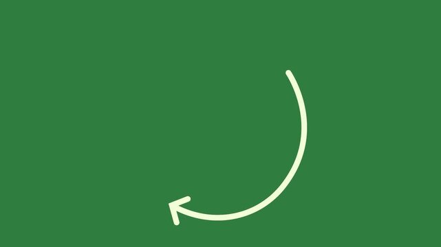 green screen arrow pointing up horseshoe apple letter u animated chromakey layers backgrounds cartoonish emotion elements style depth