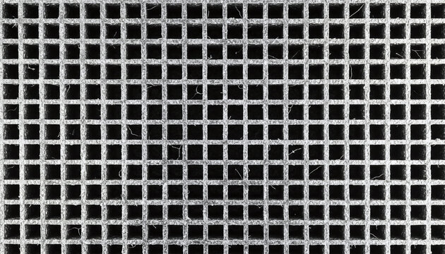 Catalytic converter ceramic honeycomb grid texture with platinum coating