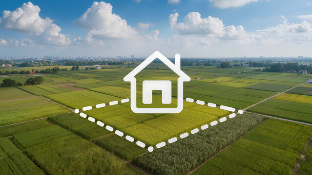 house plot in the field