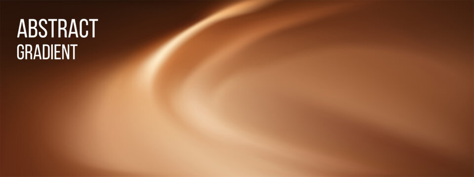 Brown coffee luxury with bg texture background and chocolate gradient dark. Abstract template wavy with soft light toffee and grain skin smooth. Texture latte brown with bg noise vector.