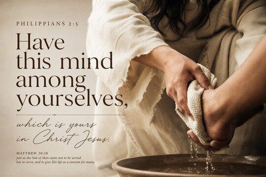 Philippians 2:5 Bible Verse: Embrace Christ Jesus' Mindset in Relationships, Christian Scripture Poster