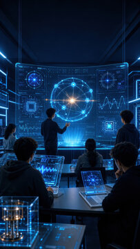 Quantum Computing Student Interns Learning Future Technology