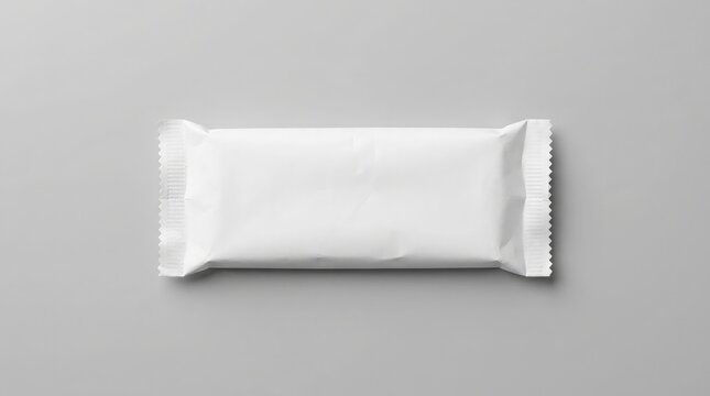 Blank white candy or chocolate wrapper packaging