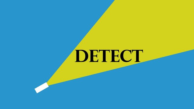 Torch Light Flashing Effect blue Screen Animation.