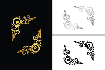Fototapeta premium Luxury Gold Floral Mandala Ornament Vector