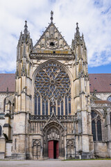 Naklejka premium Sens Cathedral is a Catholic cathedral located in the city of Sens, in Burgundy-Franche-Comté, in eastern France.
