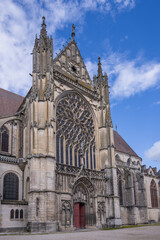 Fototapeta premium Sens Cathedral is a Catholic cathedral located in the city of Sens, in Burgundy-Franche-Comté, in eastern France.
