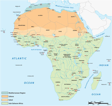 Map of African Biogeographical Regions