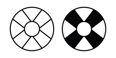 Life buoy icon outline icons collection. Flat icons © nancy