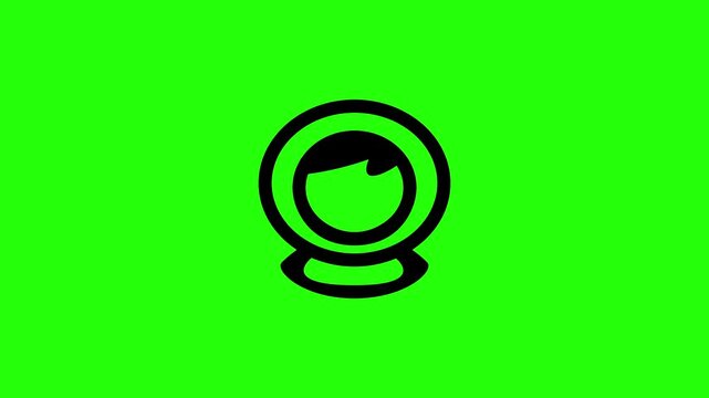 4K horizontal video clip featuring an astronaut space suit glass helmet avatar bouncing into view. Clean energetic popup icon dynamic for science exploration technology content production.