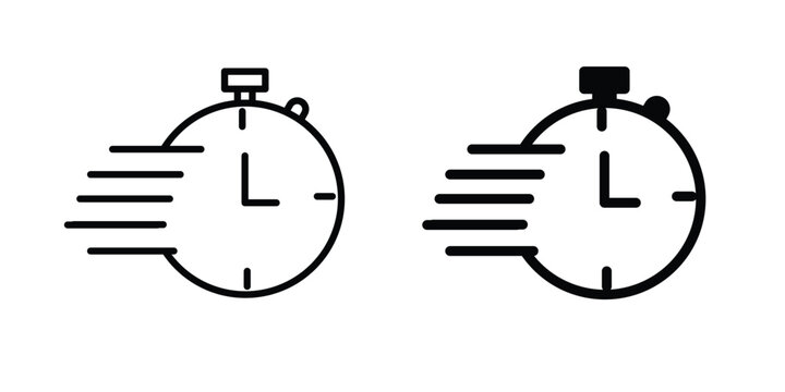 quick response icon outline icons collection. Flat icons