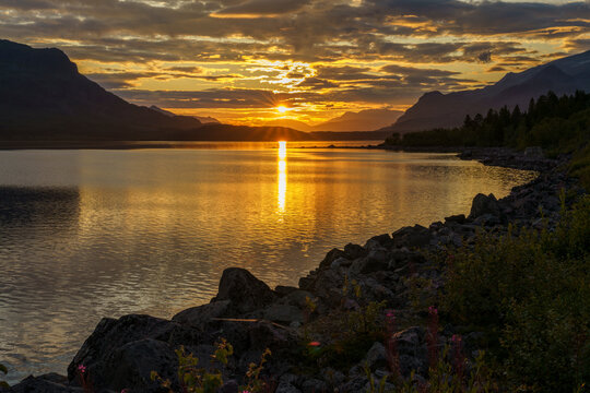 Summer night in Stora sj&ouml;fallet national park