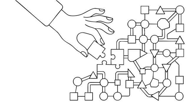 Strategic business leader optimizing complex workflows and organizational systems for maximum efficiency