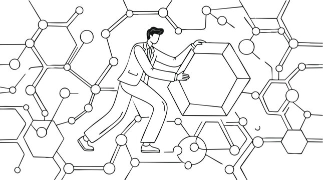 Strategic Business Professional Integrating Scalable Data Architecture into a Growing Digital Network